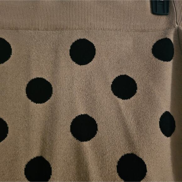 Shein Tan and Black Polka Dot Pencil Skirt Size 1XL - Picture 4 of 7